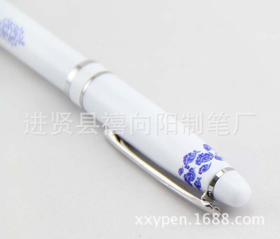 【供应优质 青花瓷圆珠笔 公关策划广告赠品广告促销可以加印LOGO】价格,厂家,图片,圆珠笔、原子笔,深圳市禧向阳礼品-